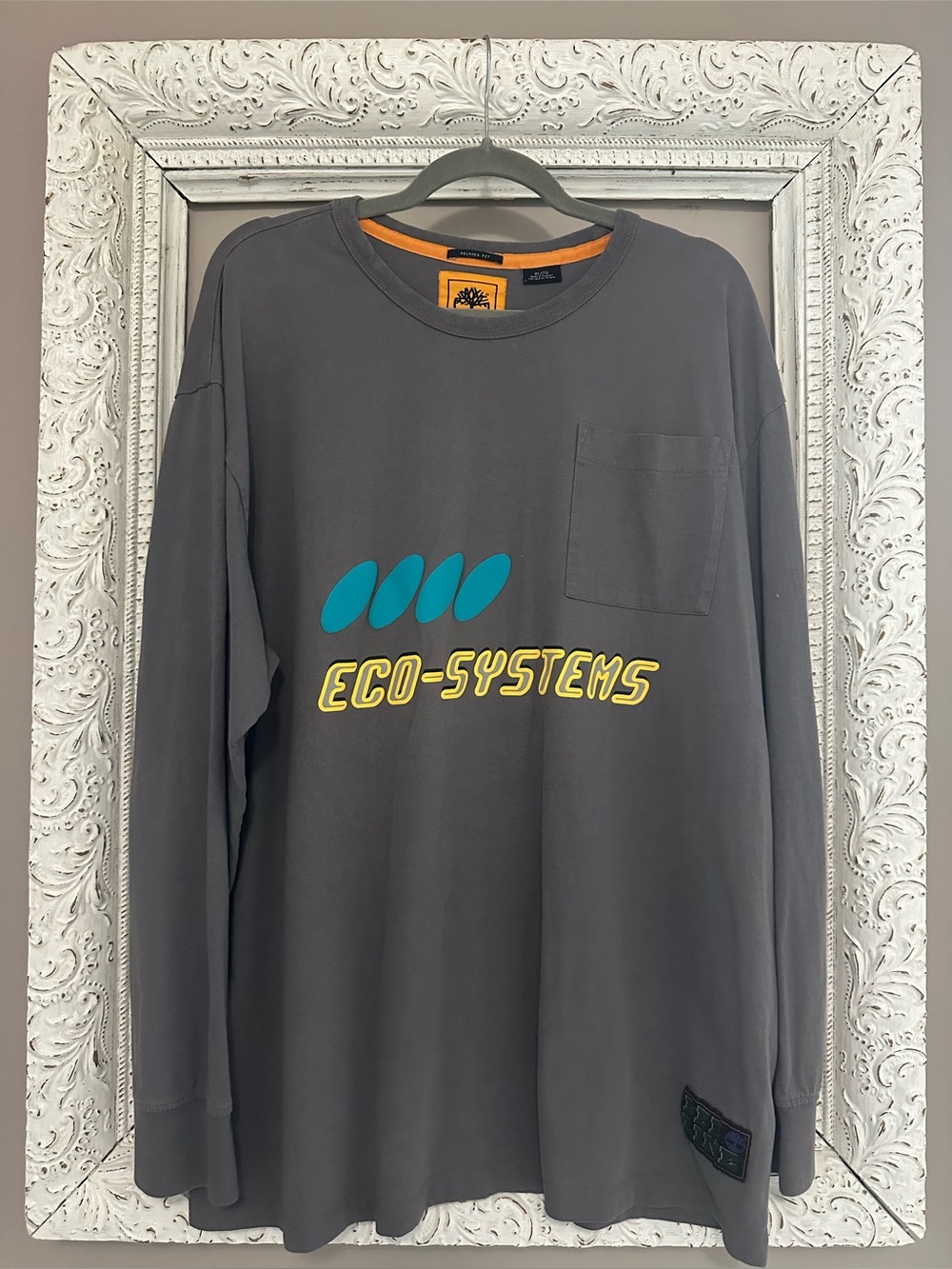 Timberland x Bee Line "Eco-Systems" Long Sleeve Graphic Tee Grey XL